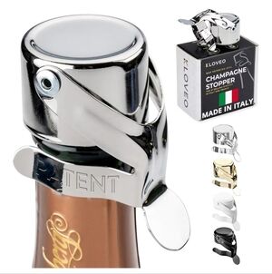 Kloveo Chrome Champagne Stopper